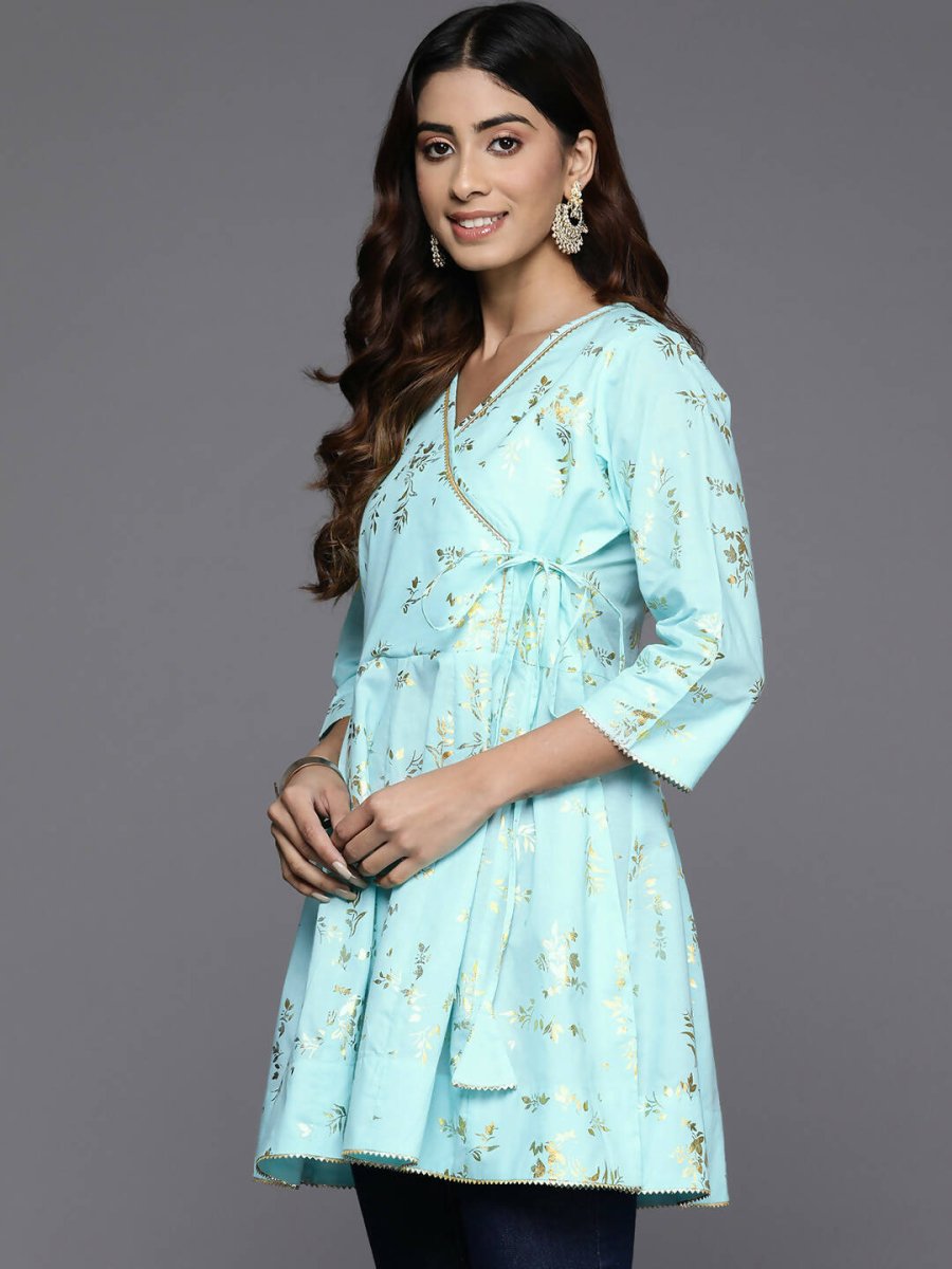 Ahalyaa Women's Traditional wear Tunic - Blue