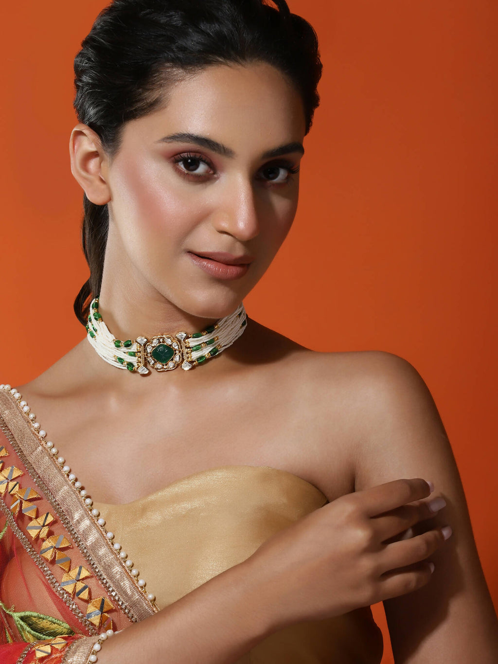 Women's Gold-Plated Necklace - Ruby Raang - Distacart
