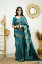 Partywear Designer Morpich Banarasi Silk Fancy Saree - Starwalk