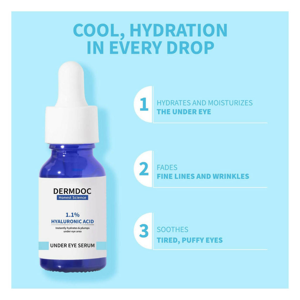 Dermdoc 1.1% Hyaluronic Acid Under Eye Serum