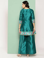 Ahalyaa Women's Traditional Wear Co-ods - Green - Distacart