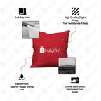 Indigifts Valentine Gifts For Girlfriend Travel Quote Blue Cushion Cover With Filler