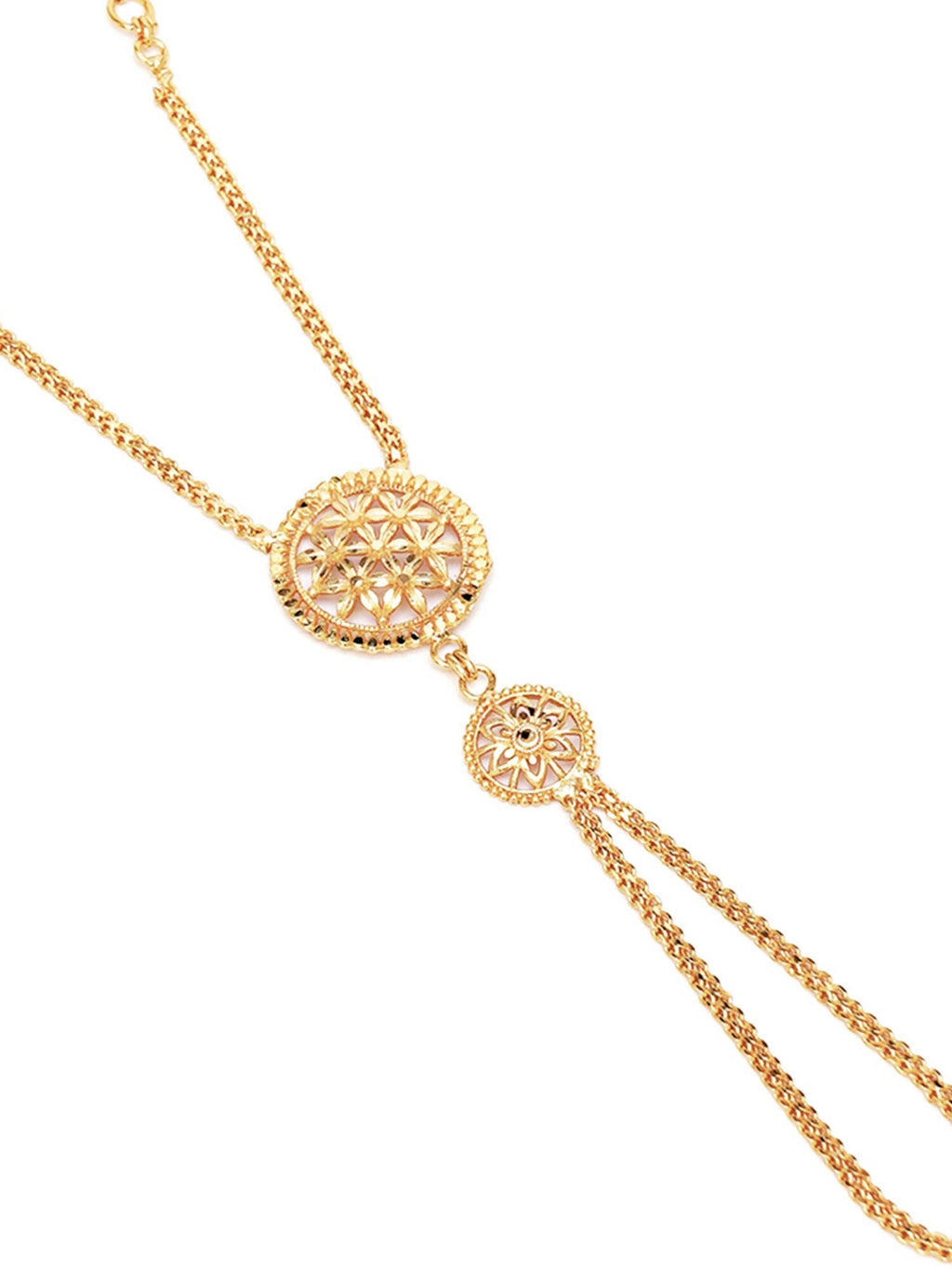 Golden Haathphool (Gold) - Ruby Raang - Distacart