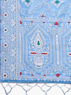 Shree Shyam Fashion Pankhuri Sky Blue Linen Cotton Saree