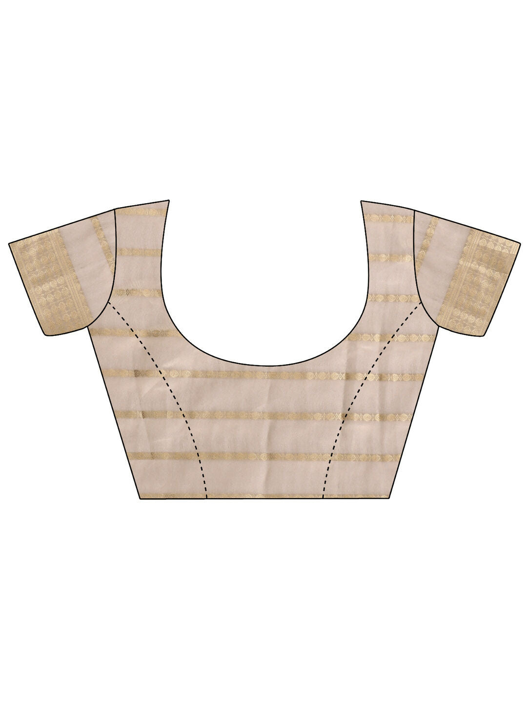 Shree Shyam Fashion Organza Cream Saree - Distacart