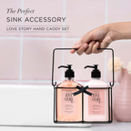 Kimirica Hand Wash & Hand Lotion Duo set Kit with Metal Caddy