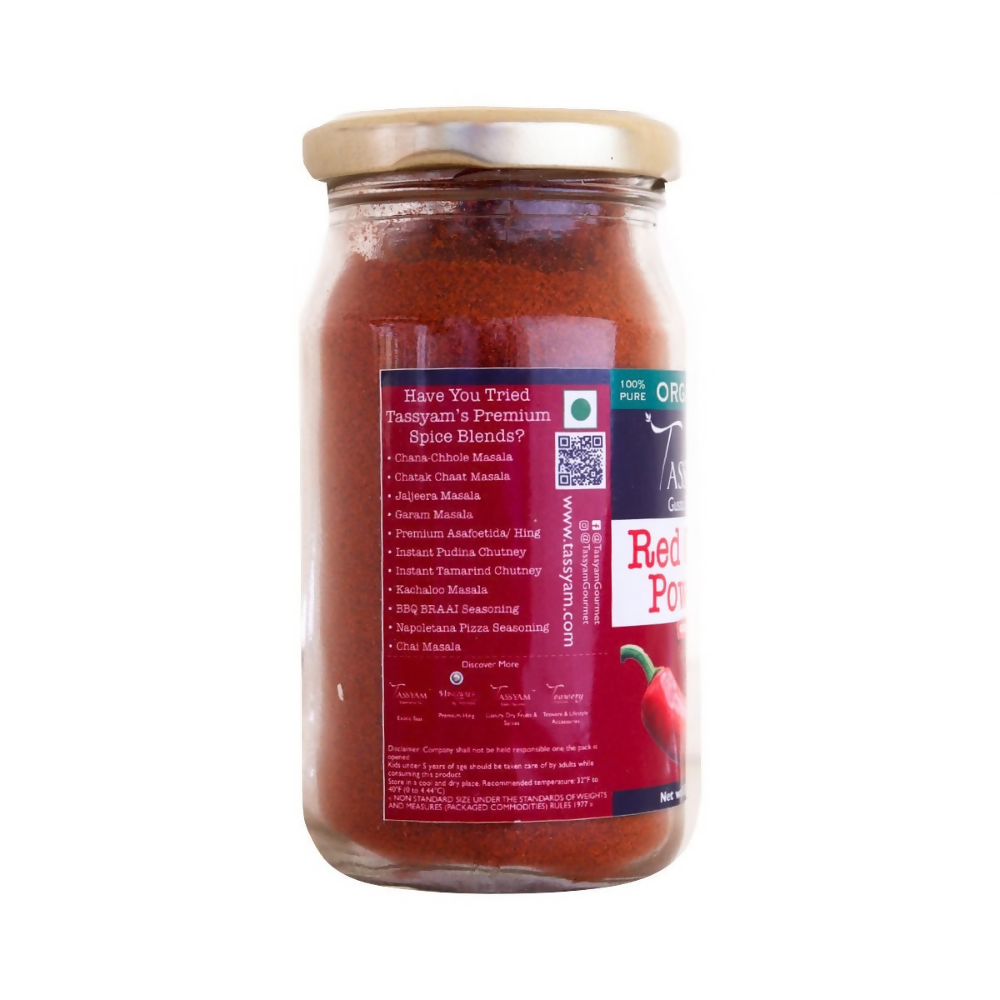 Tassyam Organics Certified 100% Organic Red Chilli Powder - Distacart