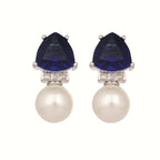 Nuyug Blue Stone Elegance Anti Tarnish Studs - Distacart