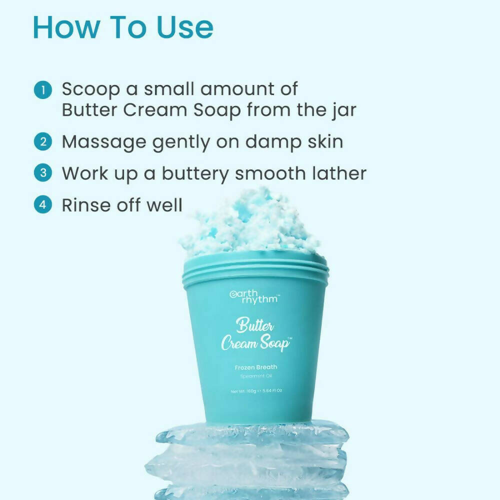 Earth Rhythm Butter Cream Shower Mousse Soap - Frozen Breath
