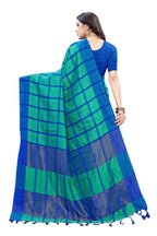 Vamika Blue Cotton Silk Weaving Saree 