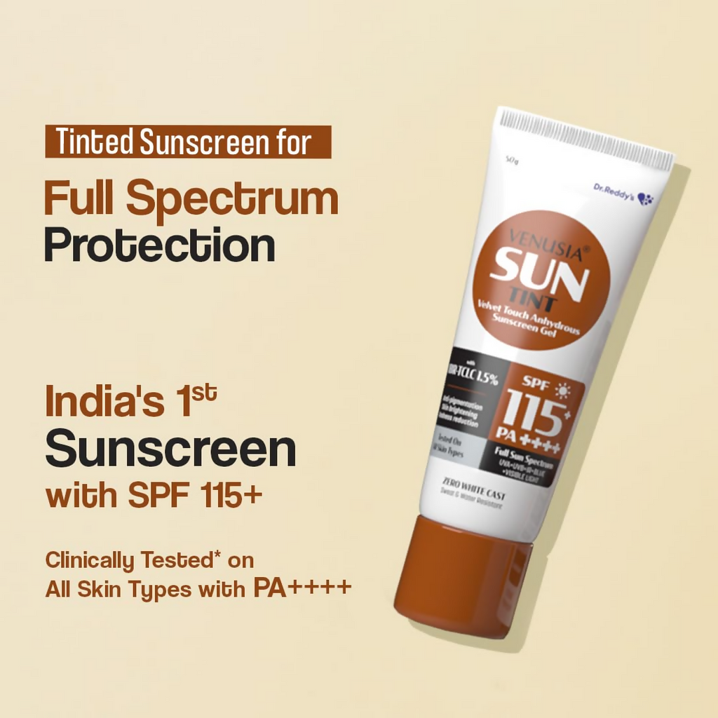 Dr. Reddy's Venusia Sun Tinted Sunscreen Gel SPF 115