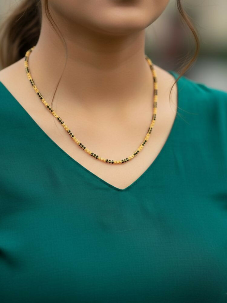 NVR Women Gold Plated Artificial Beads Chain - Distacart