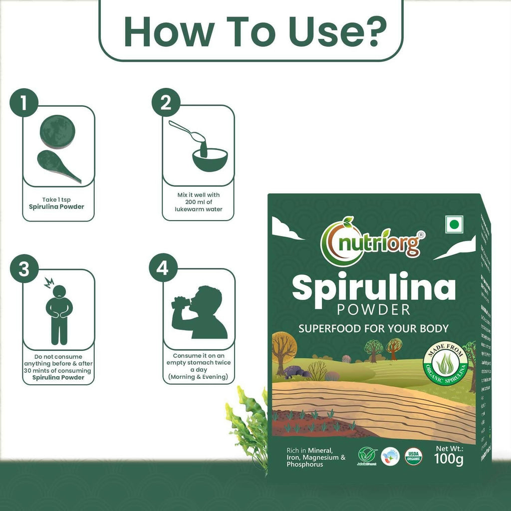 Nutriorg Spirulina Powder - Distacart