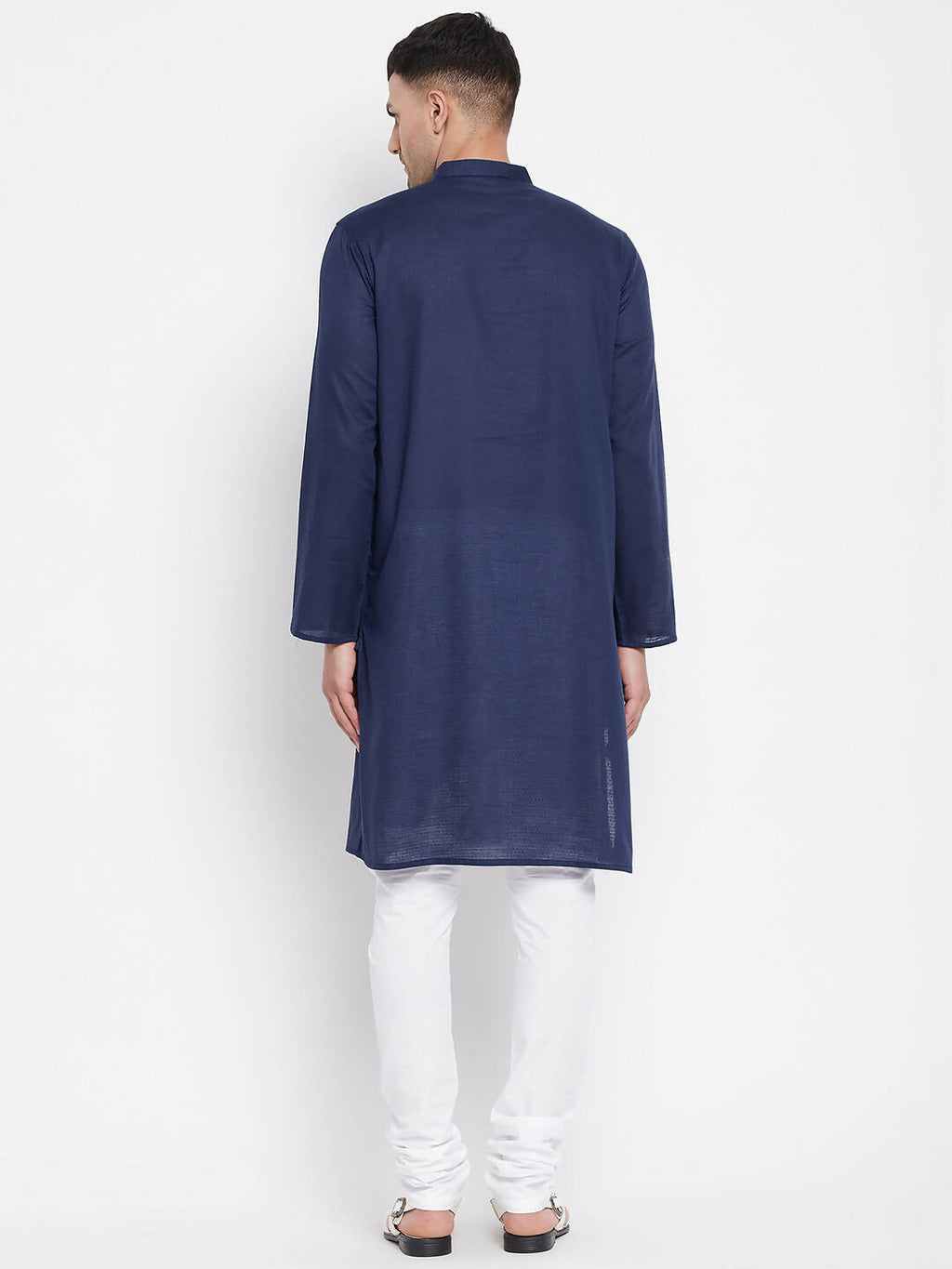 Even Apparels Blue Color Rayon Men's Kurta With Band Collar - Distacart