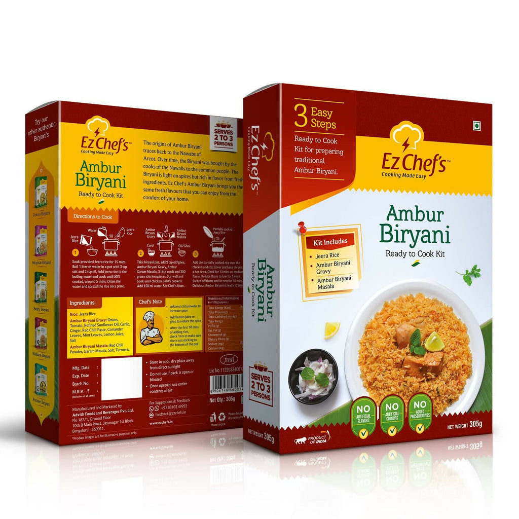 Ez Chef's Ambur Biryani Kit - Ambur's Famous Biryani - Distacart