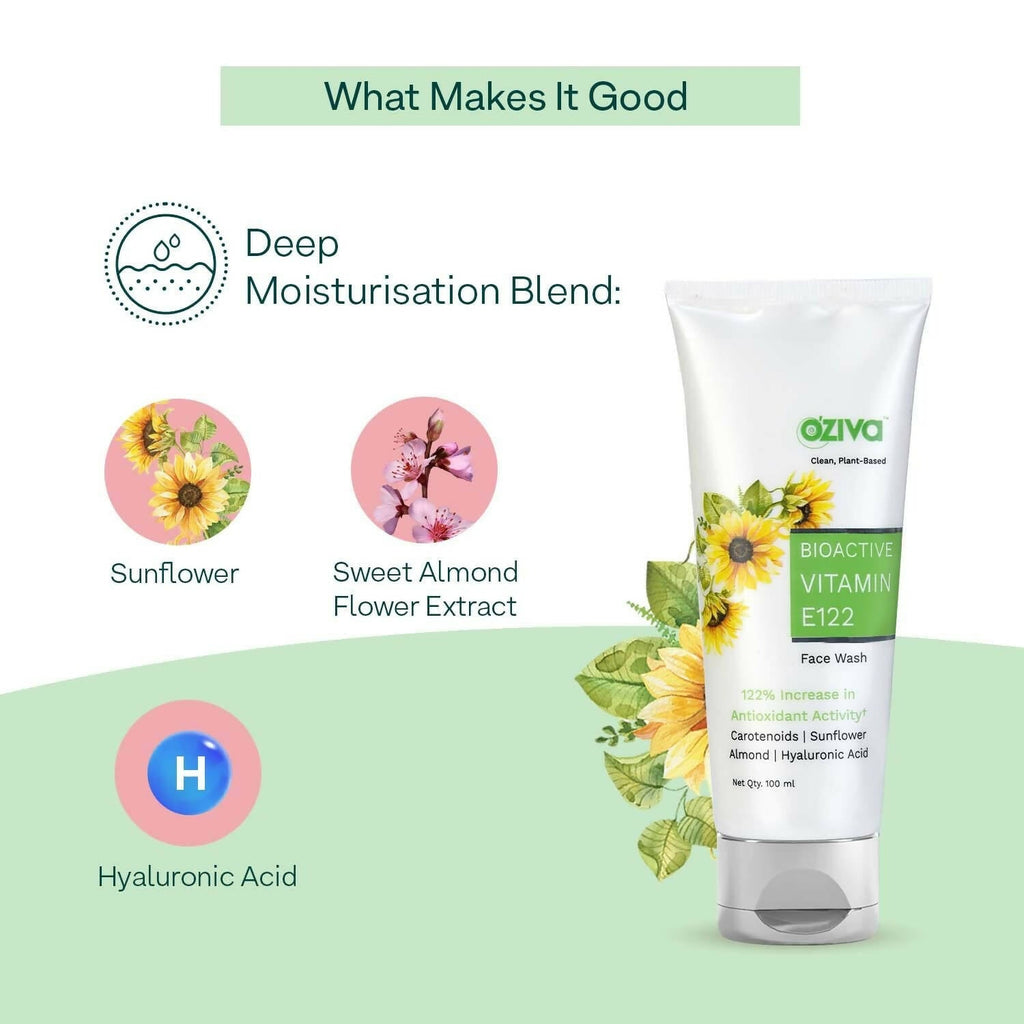 OZiva Bioactive Vitamin E122 Face Wash