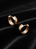 NVR Men's Rose Gold Plated Hoop Earrings - Distacart
