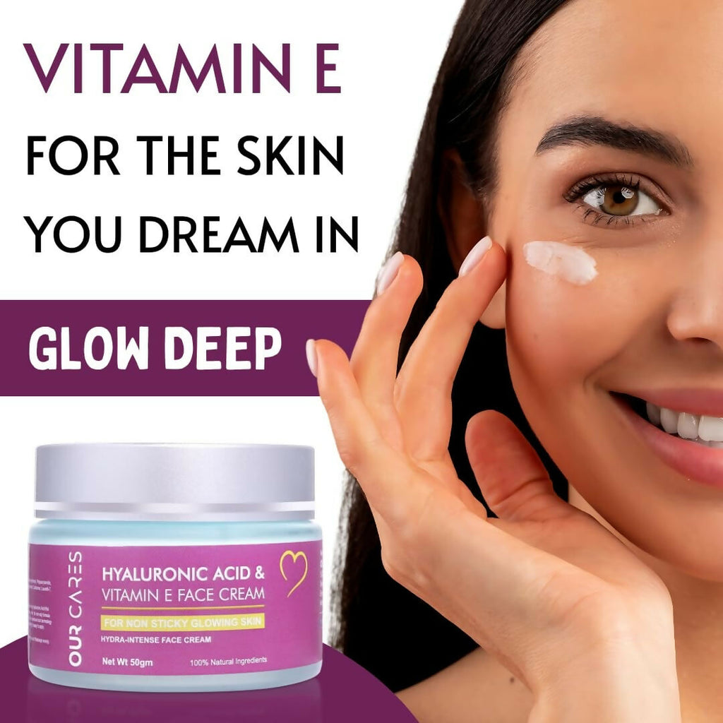 Our Cares Face Cream with Hyaluronic Acid & Vitamin E