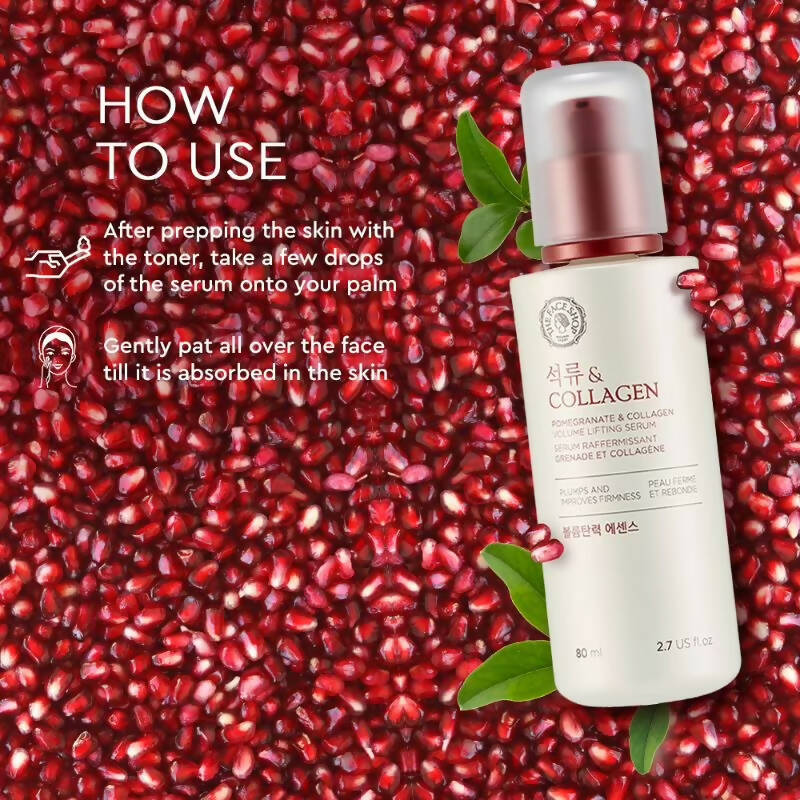 The Face Shop Pomegranate & Collagen Volume Lifting Serum - Korean Skincare