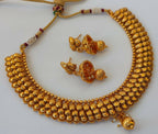 Designer Metallic Necklace Set - Distacart