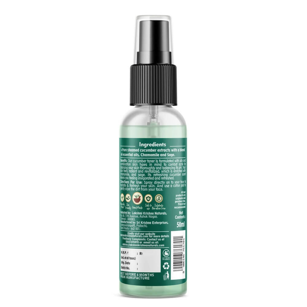 Lakshmi Krishna Naturals Cucumber Toner