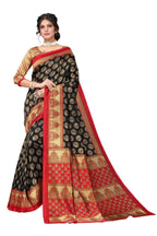Vamika black Printed Art Silk Saree