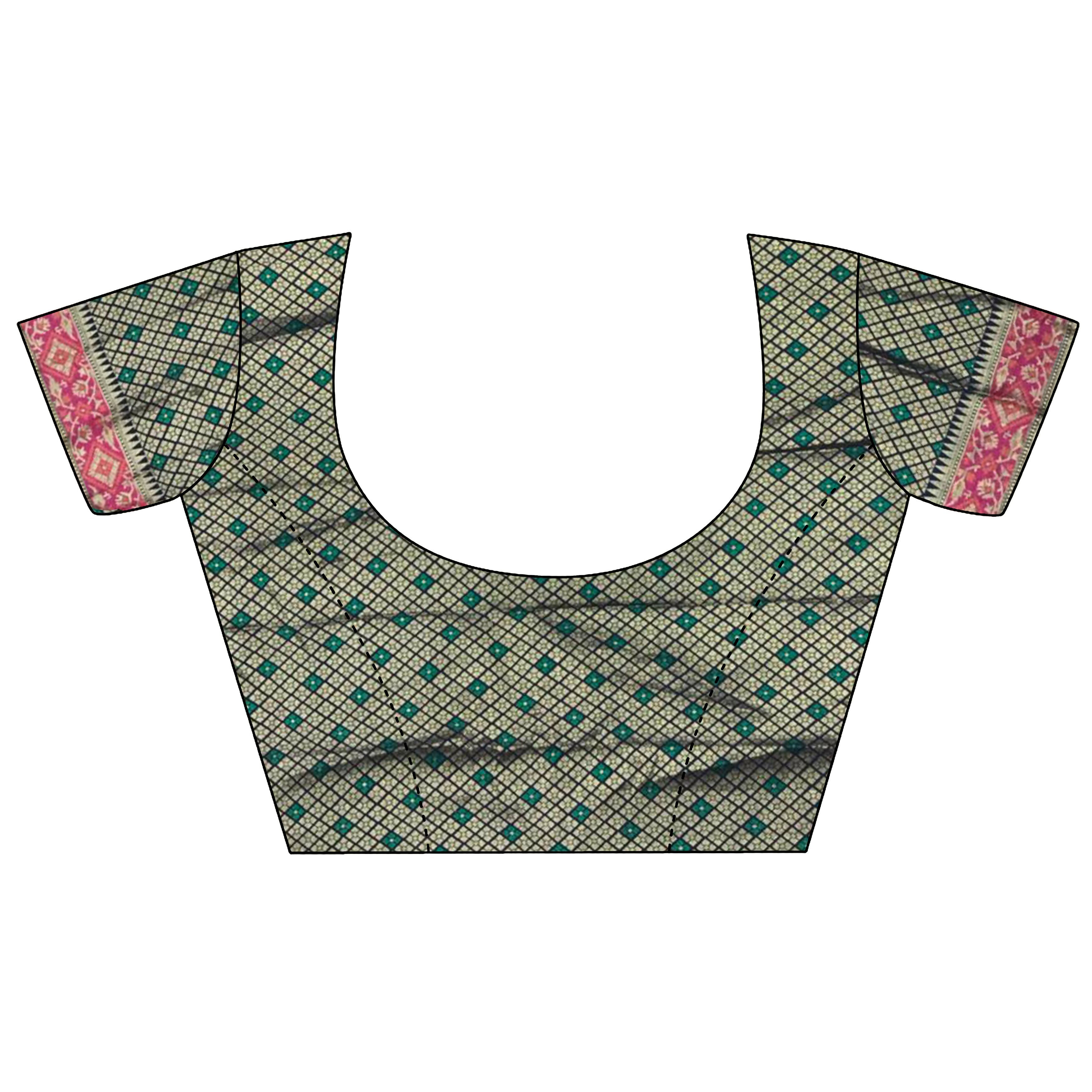 Joban Fashion Navy Blue Patola Soft Silk Patola Saree - Distacart