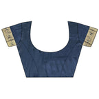 Joban Fashion Navy Blue Striped With Floral Motifs Soft Silk Leheriya Saree