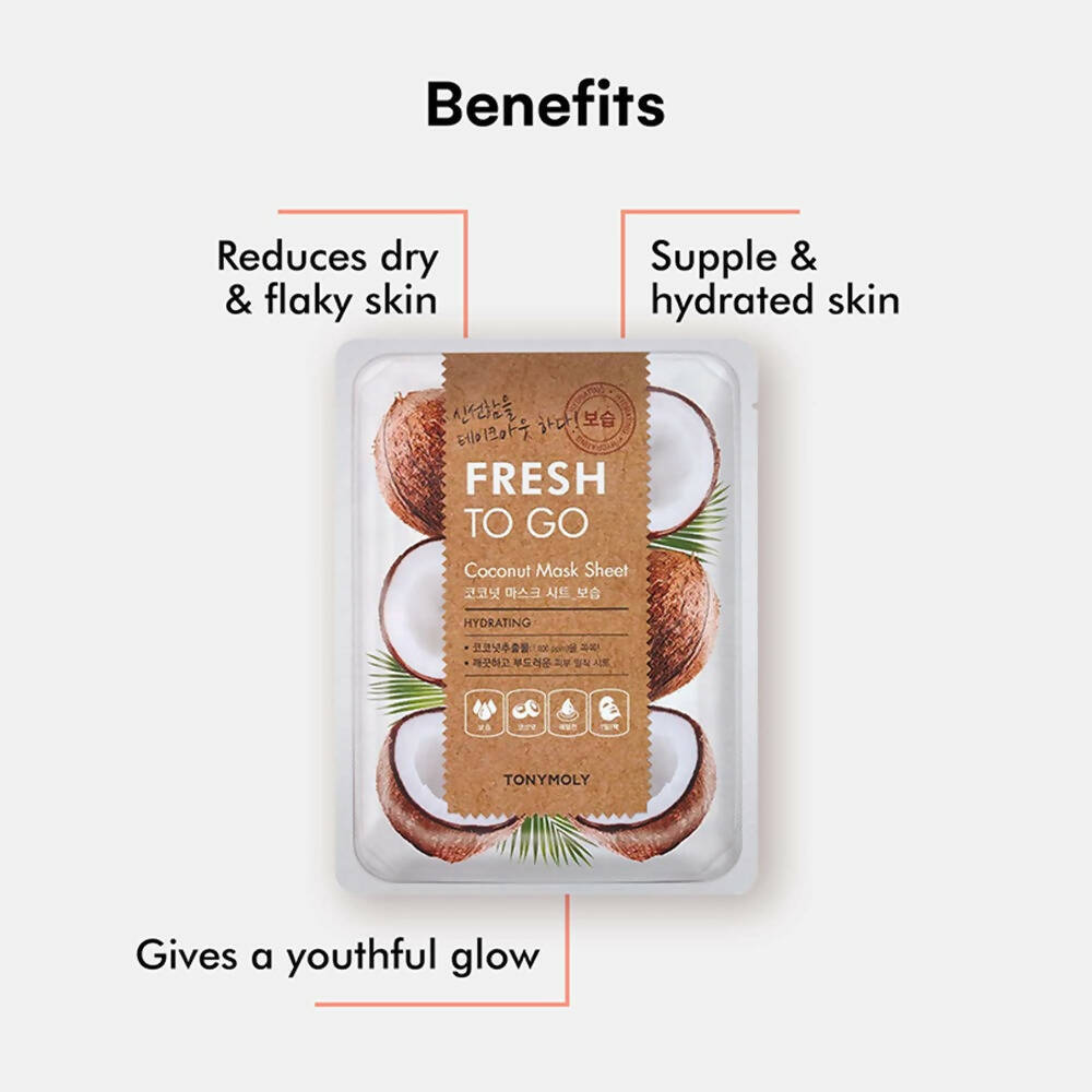 Tonymoly Fresh To Go Coconut Mask Sheet Hydrating - Distacart