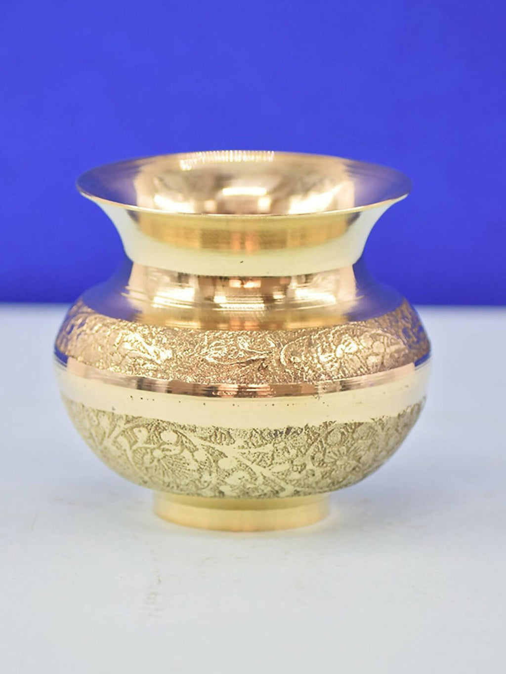 PujaNPujari Gold-Toned Brass Pooja Kalash Lota