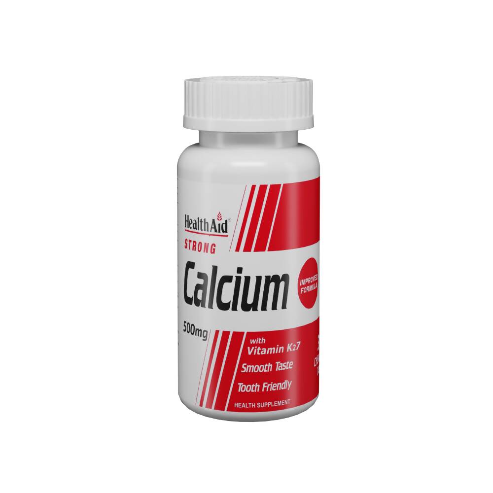 HealthAid Strong Calcium 500 mg Chewable Tablets - Distacart