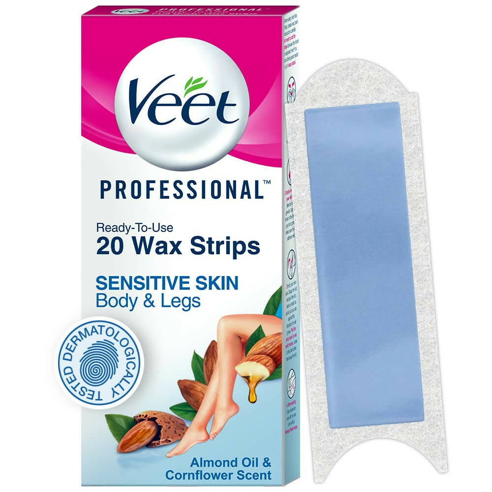Veet Professional Waxing Strips for Women - Sensitive Skin - Distacart