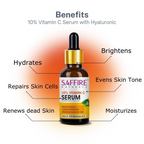 Saffire Naturals 10% Vitamin C Serum Enriched With Hyaluronic