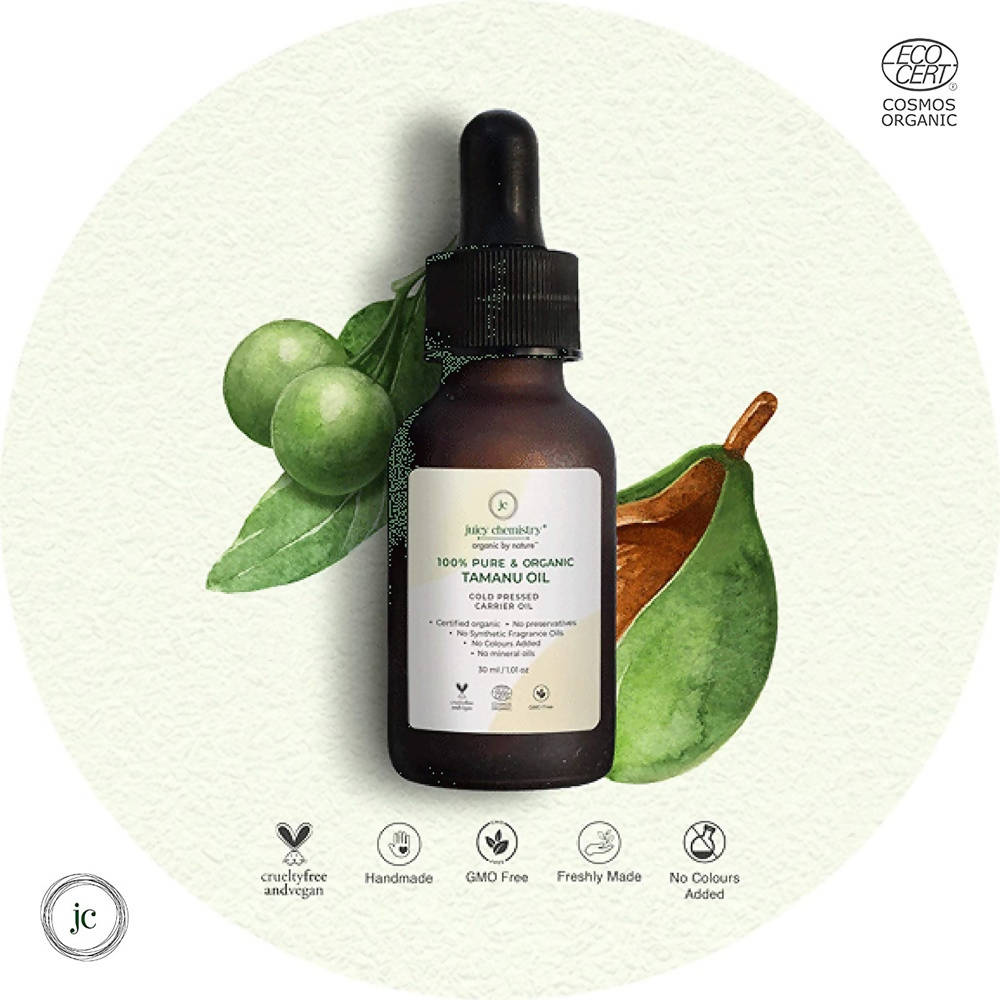 Juicy Chemistry Pure & Organic Tamanu Seed Oil For Cold Pressed Carrier Oil