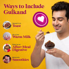 Vanalaya Gulkand Prepared using Sun Cooked Damask Rose & Cardamon