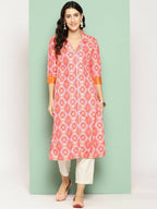 Ahalyaa Women's Traditional wear Kurta - Orange