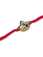 Designer kundan Rakhi - Ruby Raang - Distacart