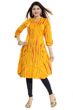 Snehal Creations Yellow Cotton Chikan Embroidery Tunic - Distacart