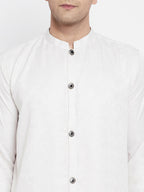 Even Apparels White Rayon Men's Sherwani Kurta With Open Front - Distacart
