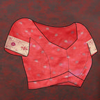 Lorenvalley Fashion Red Soft Paithani Silk Woven Design Copper Zari Meenakari Weaving Saree