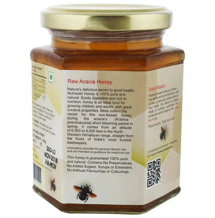 Nutriwish 100% Pure Organic Honey Raw Acacia