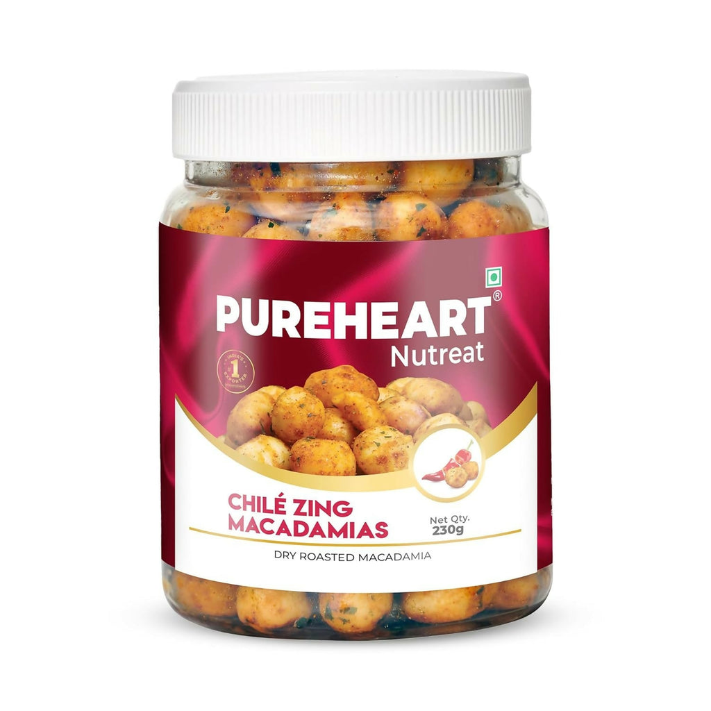Pureheart Nutreat Chile Zing Macadamias - Distacart