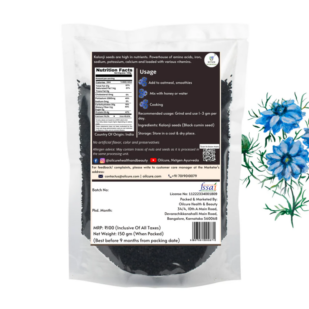 Nxtgen Ayurveda Nigella Sativa (Kalonji) Seeds