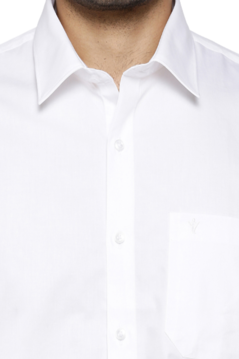 Ramraj Cotton Mens Full Sleeve Formal 100 % Cotton White Shirt