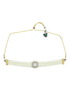Pearl Kundan Choker- Ruby Raang