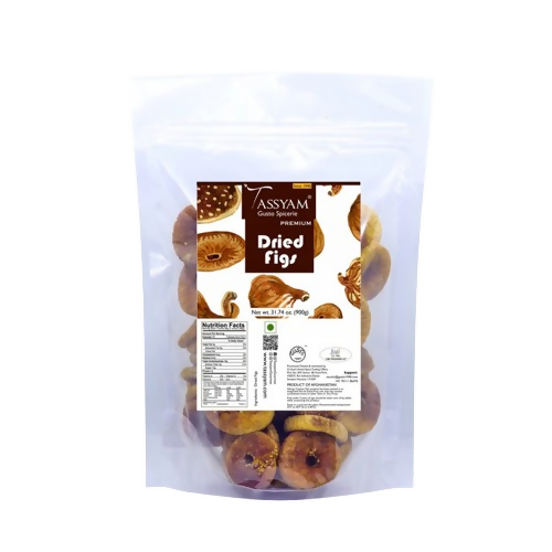 Tassyam Organics Premium Dried Figs - Pouch - Distacart