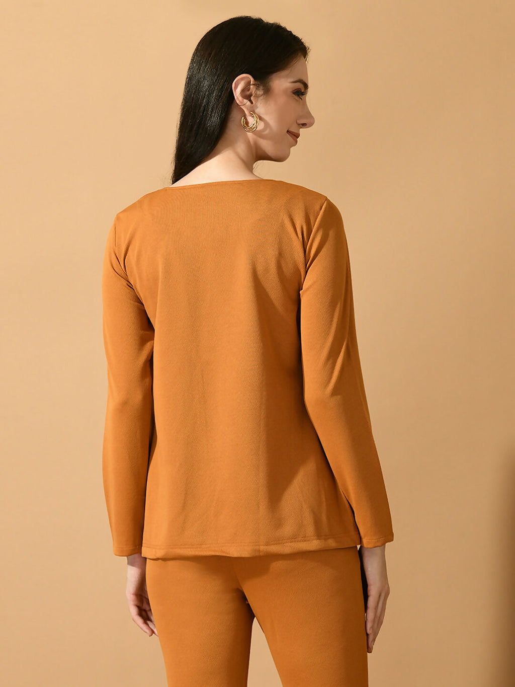 Myshka Women's Mustard Solid Solid Jacket