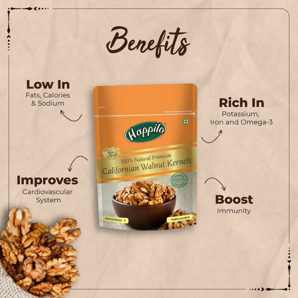 Happilo 100% Natural Californian Walnut Kernels