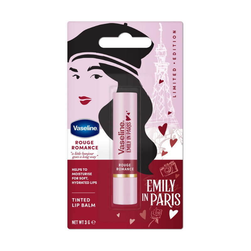 Vaseline Emily In Paris Tinted Lip Balm Stick - Rouge Romance - Distacart