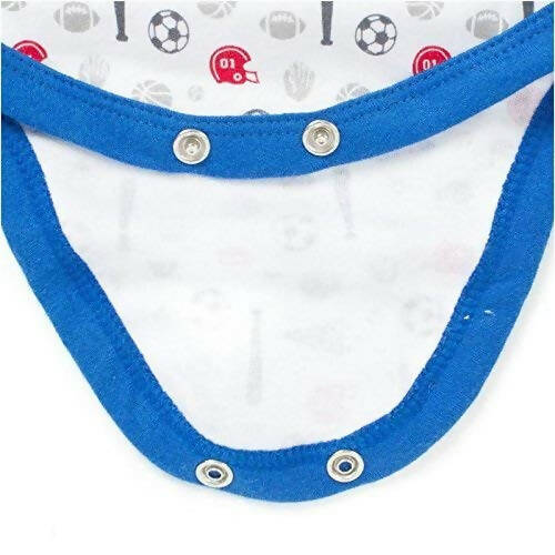 EIO New Born Baby Rompers Body Suits Jump Suit For Boys And Girls - Blue
